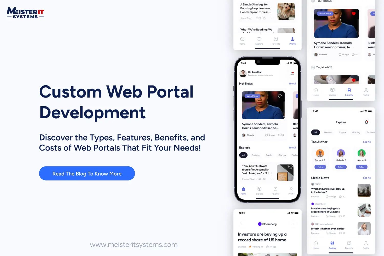 Custom Web Portal: Types, Features, Benefits, And Cost