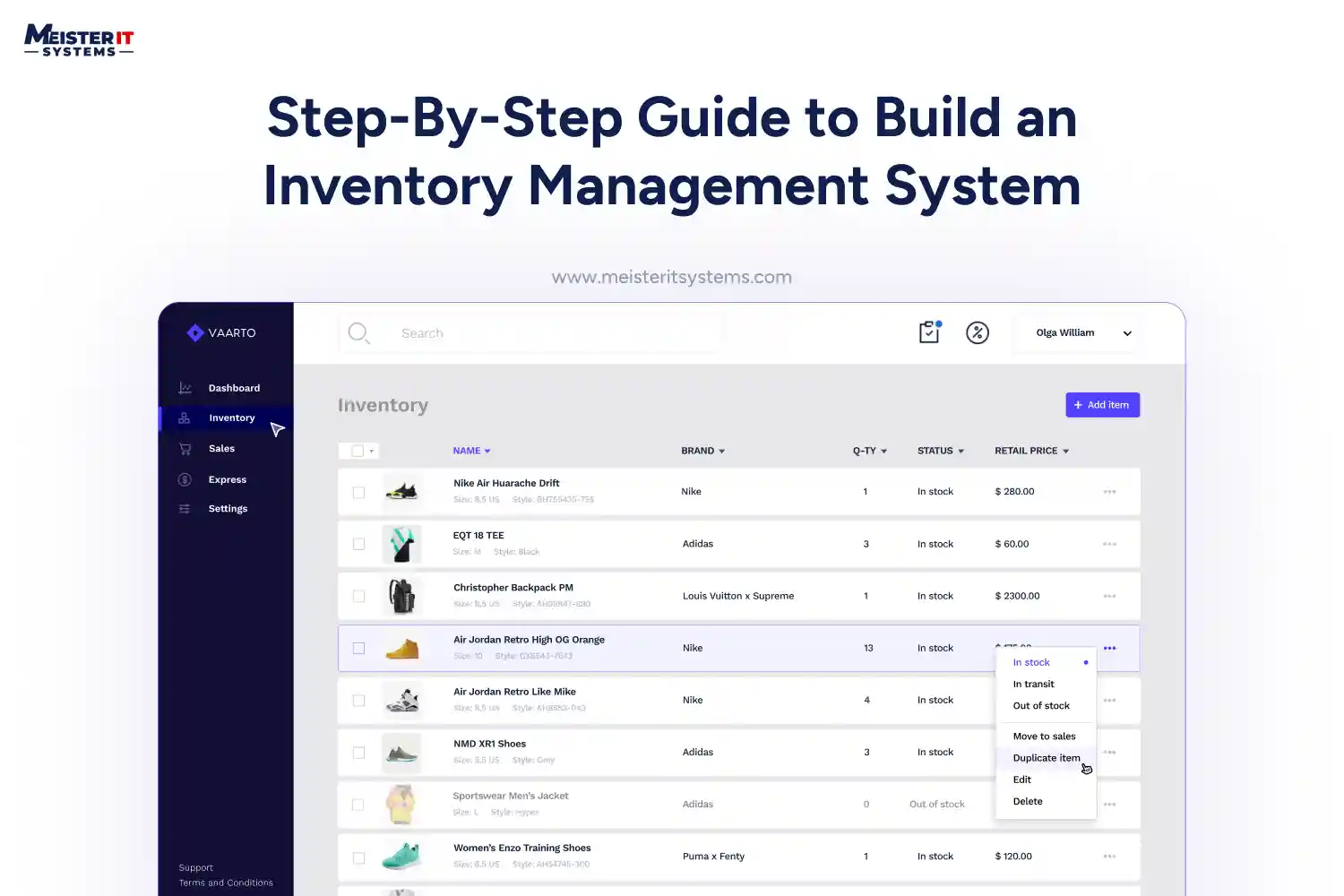 Step-By-Step Guide to Build an Inventory Management System